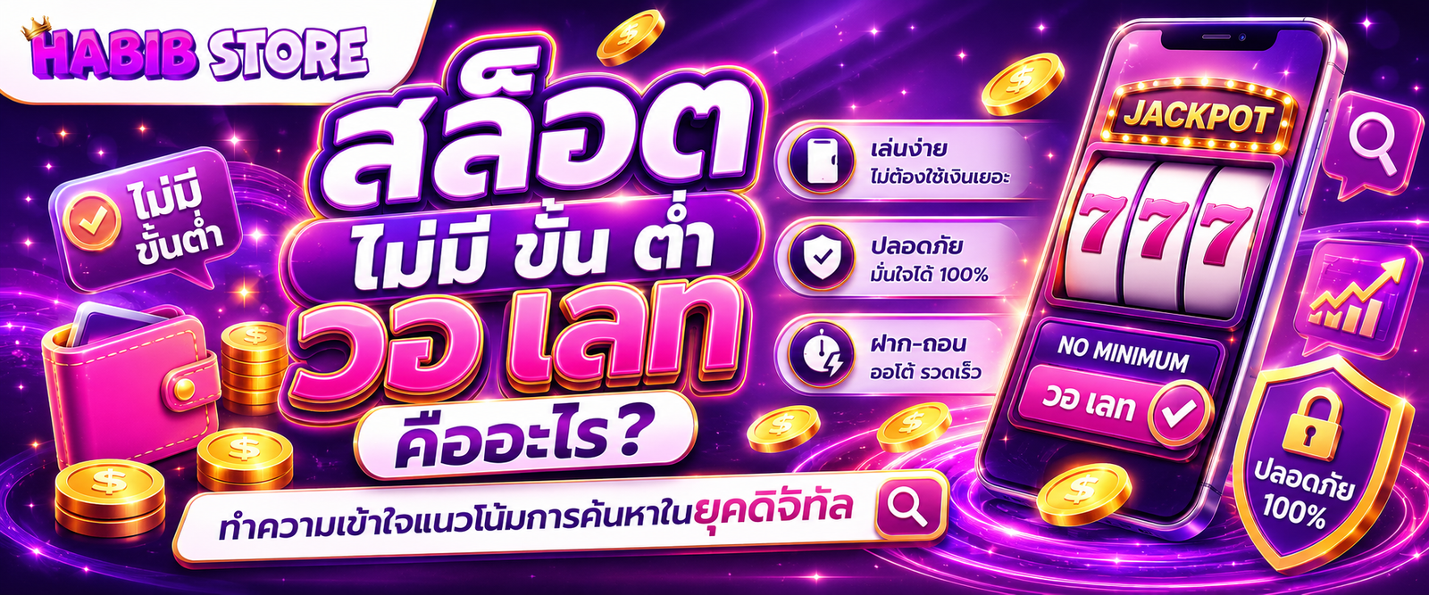 สล็อต ไม่มี ขั้น ต่ํา วอ เลท ทำความเข้าใจคำค้นหายอดนิยม