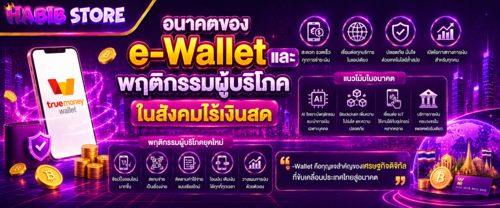อนาคตของ e-Wallet และพฤติกรรมผู้บริโภคในสังคมไร้เงินสด